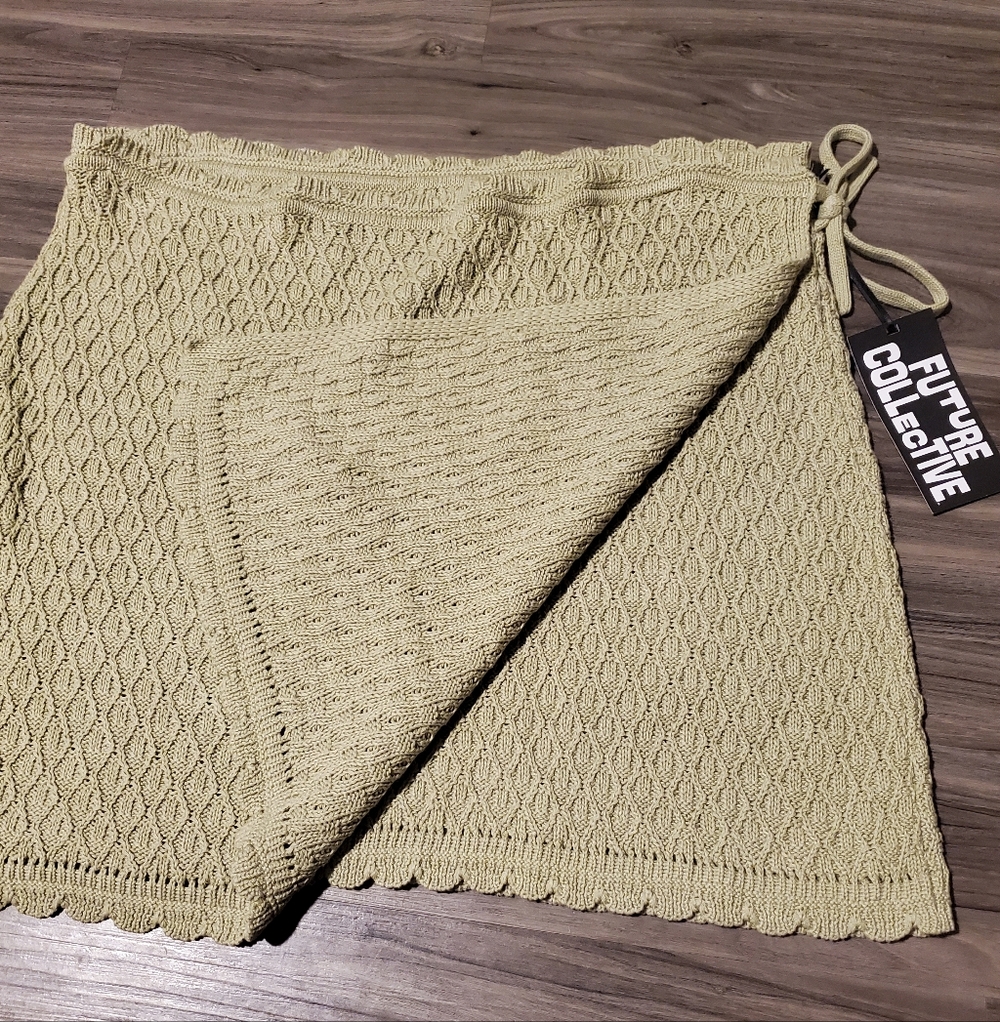 Sweater Wrap Mini Skirt Future Collective - Picture 5 of 13